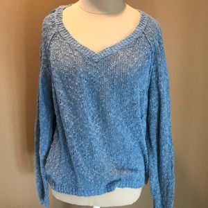 Sun & Shadows Blue Sweater